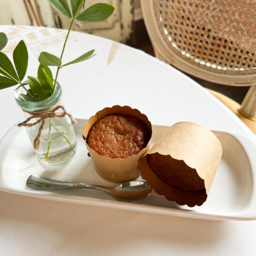 sweet potato muffins on plate